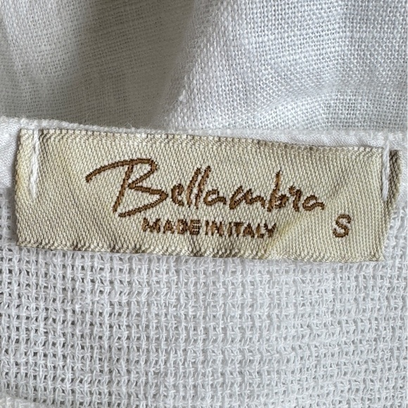 Bellambra Linen Cottage Top Made in Italy Balloon Sleeves Size Small - Picture 5 of 7